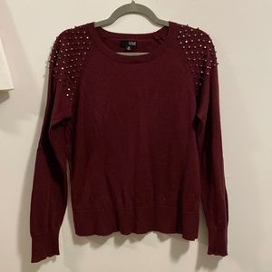 Lightweight burgundy sweater